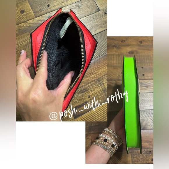Kate Spade ♠️ New York - Make a Splash Watermelon Clutch 🍉 - Picture 5 of 7